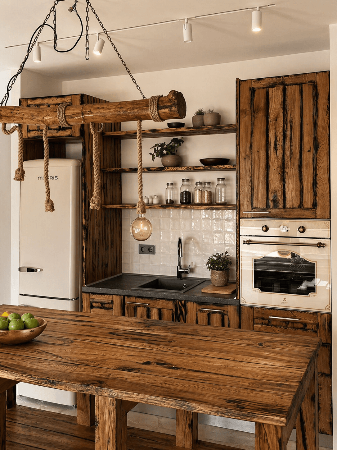 Klassische Küche aus Massivholz