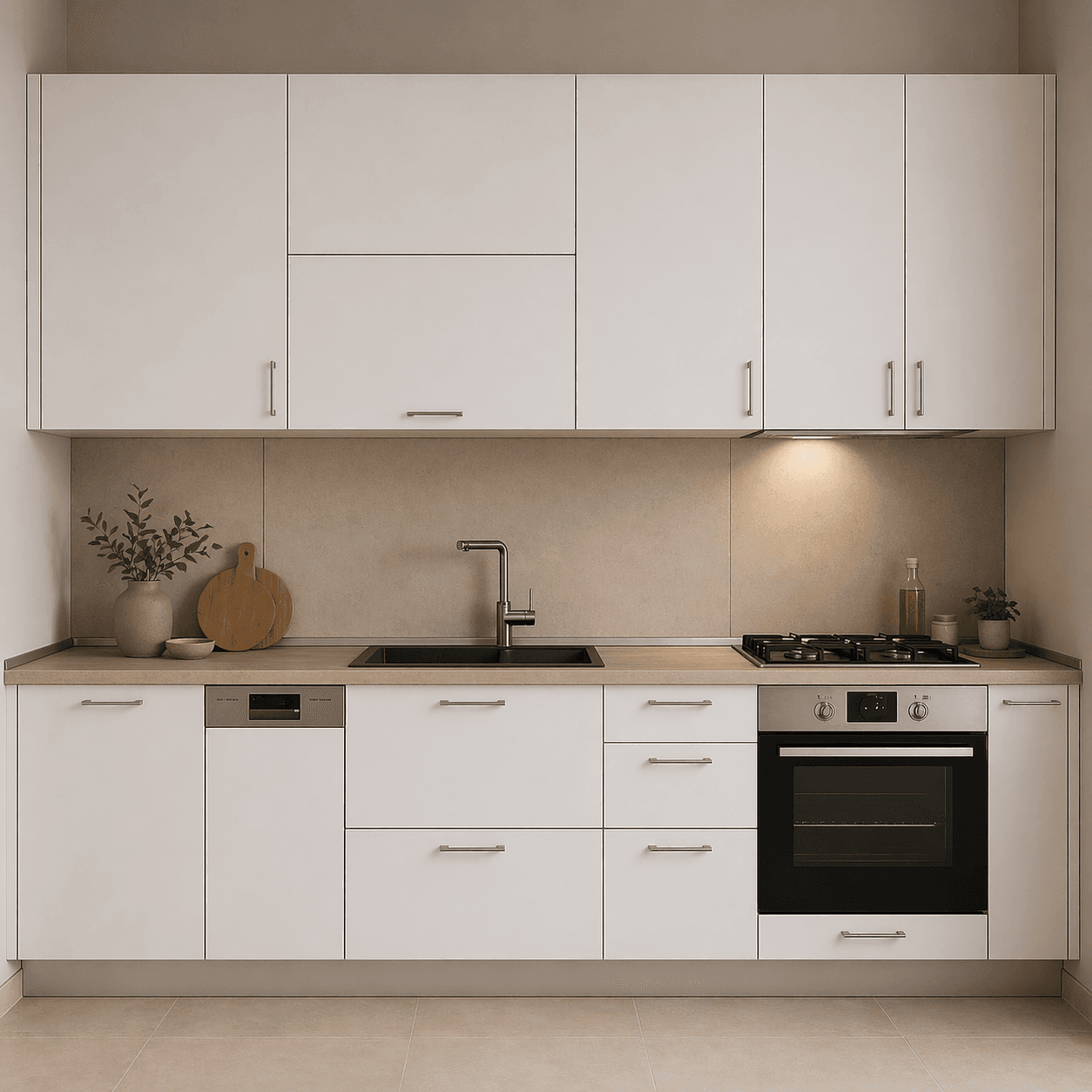 Minimalistische Küche