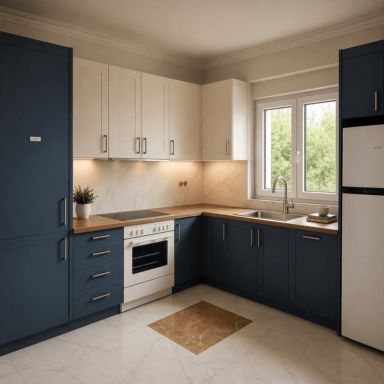 Kitchen in Grey Melamine